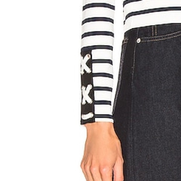 VERONICA BEARD NWOT Park Sweater in Navy and Ivory - Picture 5 of 10